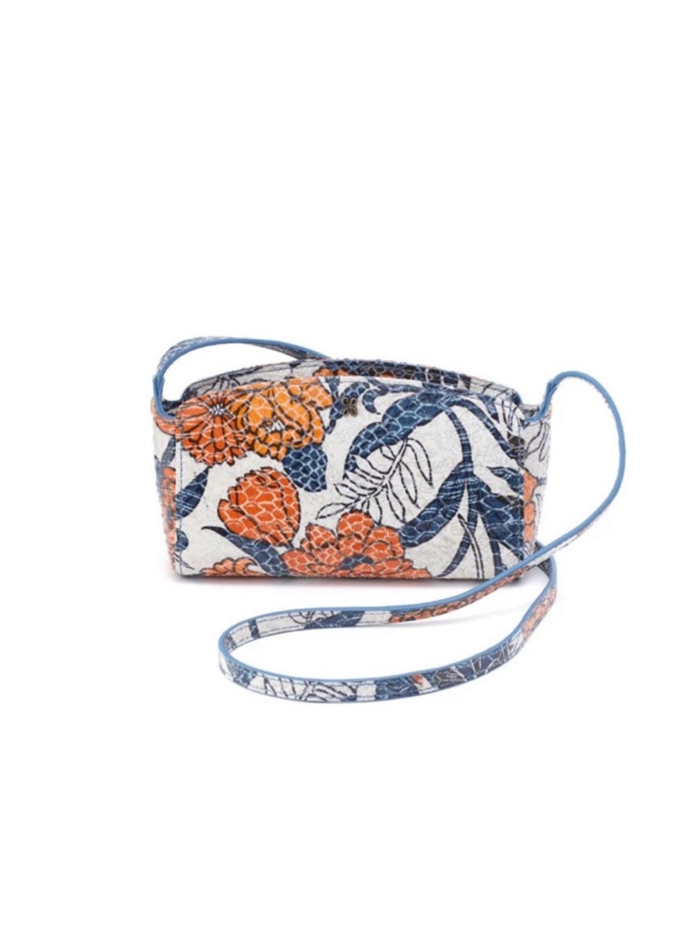HOBO Floral Crossbody in Blue and Orange